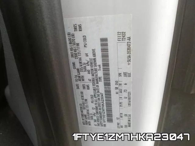 1FTYE1ZM7HKA23047