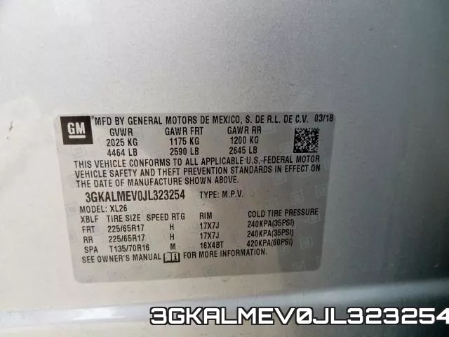 3GKALMEV0JL323254