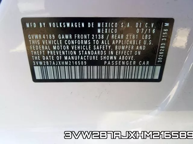 3VW2B7AJXHM216589
