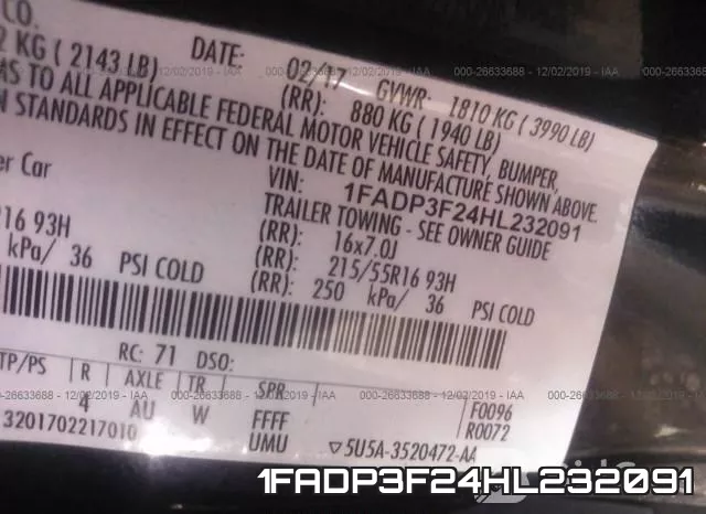 1FADP3F24HL232091