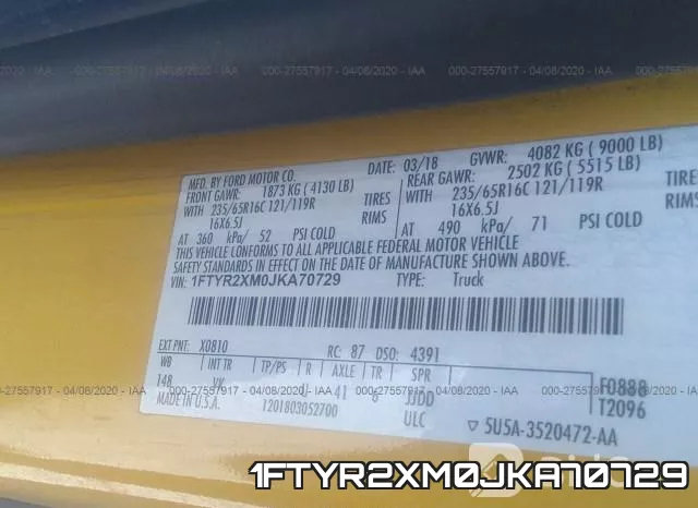 1FTYR2XM0JKA70729