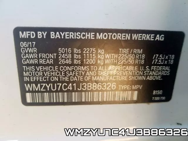 WMZYU7C41J3B86326