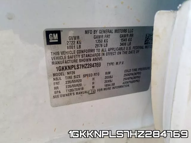 1GKKNPLS7HZ284769