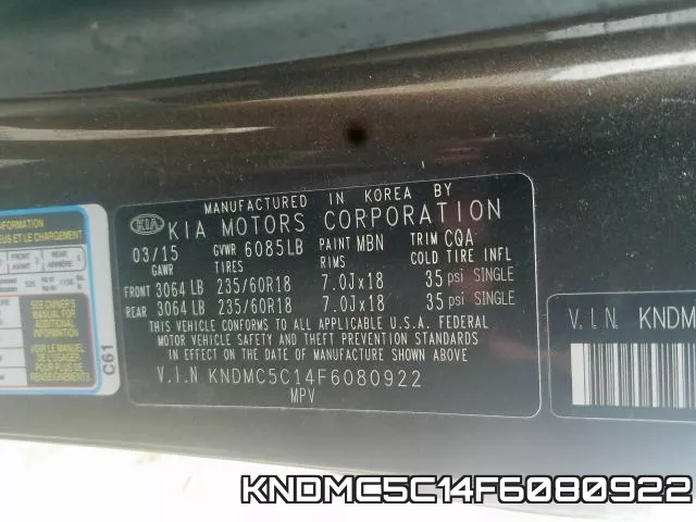 KNDMC5C14F6080922