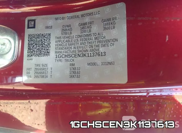 1GCHSCEN3K1137613