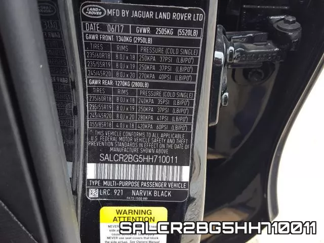 SALCR2BG5HH710011