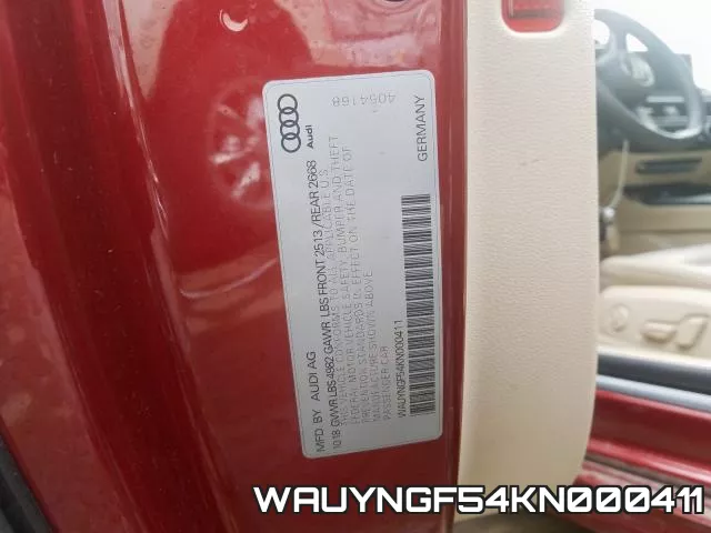 WAUYNGF54KN000411