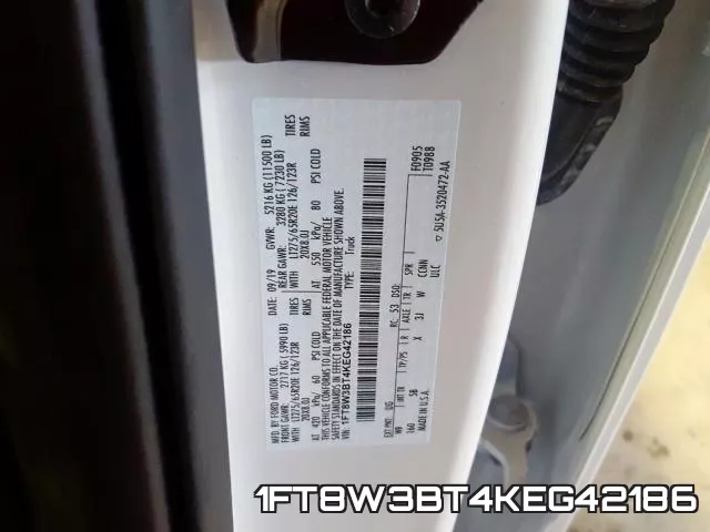 1FT8W3BT4KEG42186