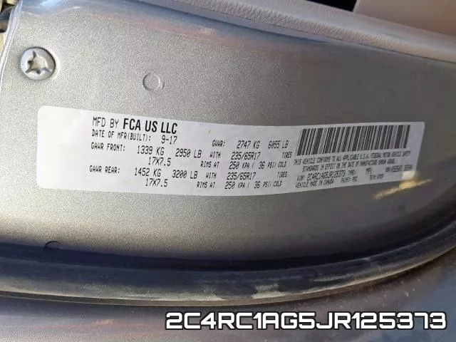2C4RC1AG5JR125373