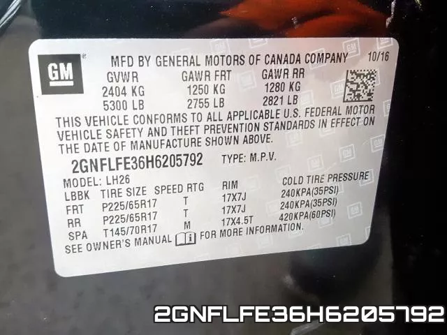 2GNFLFE36H6205792
