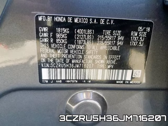 3CZRU5H36JM716207