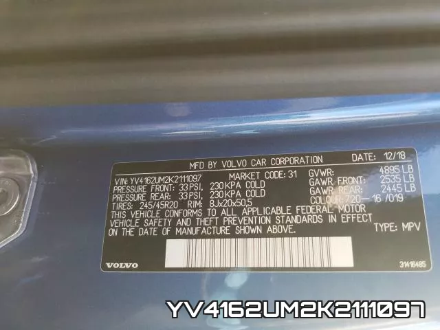 YV4162UM2K2111097