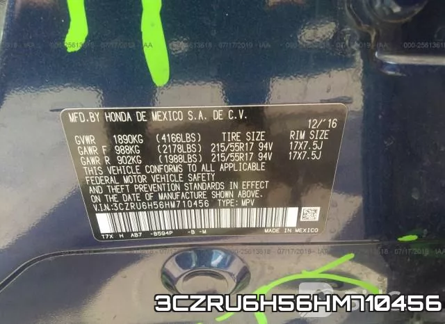 3CZRU6H56HM710456