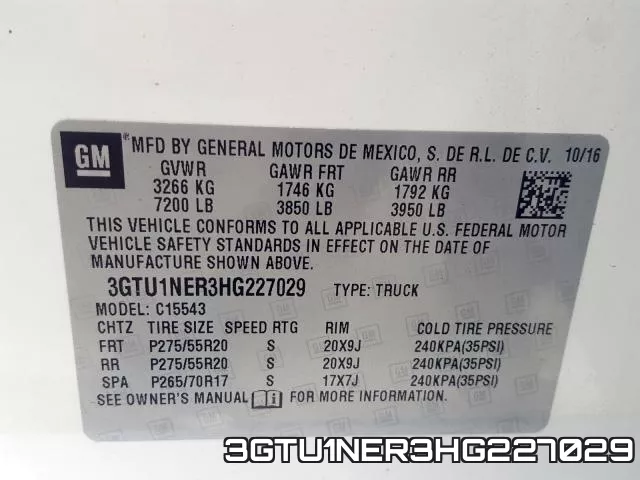 3GTU1NER3HG227029
