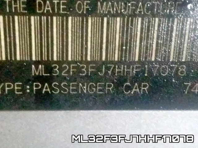ML32F3FJ7HHF17078