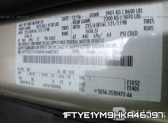 1FTYE1YM9HKA46797