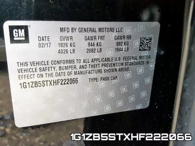 1G1ZB5STXHF222066