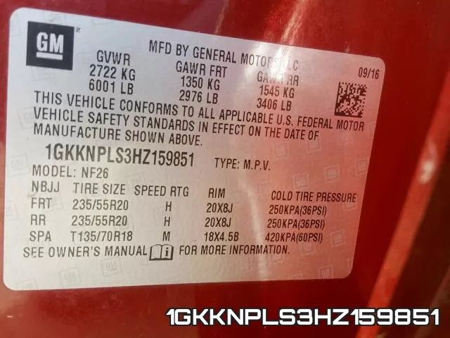 1GKKNPLS3HZ159851