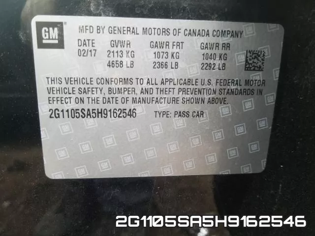 2G1105SA5H9162546