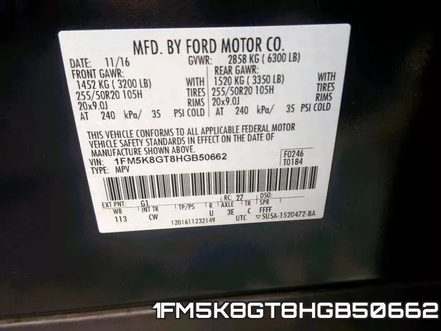1FM5K8GT8HGB50662