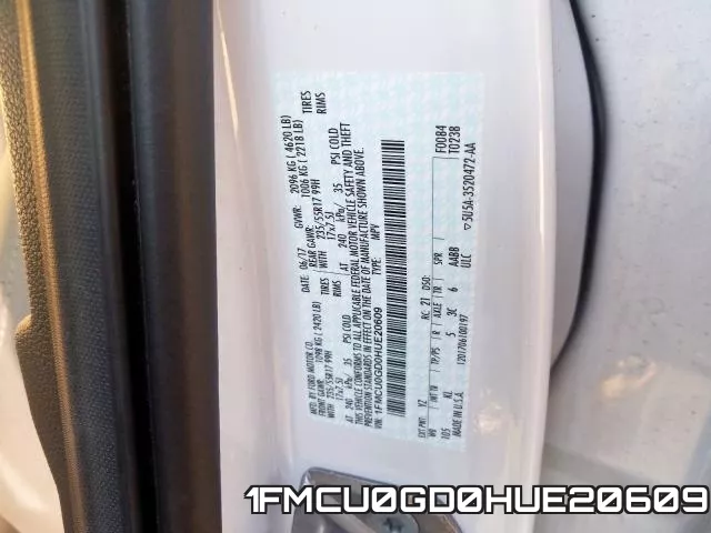 1FMCU0GD0HUE20609