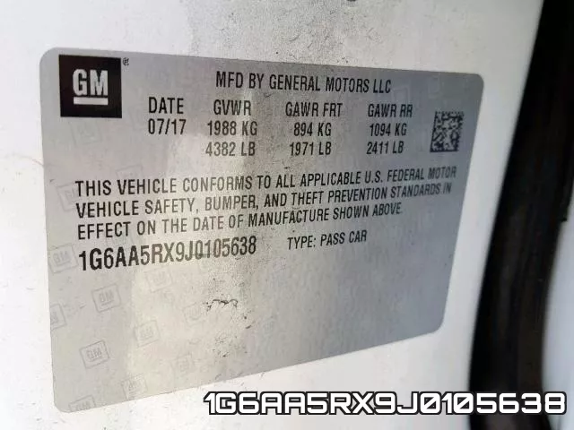 1G6AA5RX9J0105638