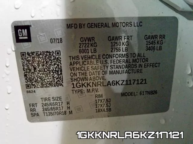 1GKKNRLA6KZ117121