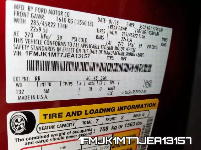 1FMJK1MT7JEA13157