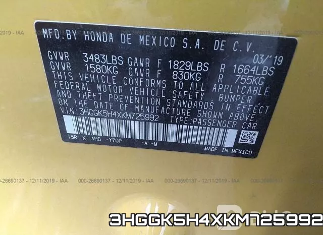 3HGGK5H4XKM725992