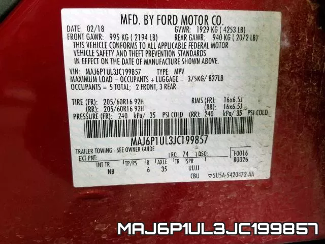 MAJ6P1UL3JC199857