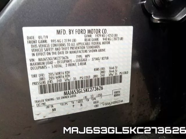 MAJ6S3GL5KC273626