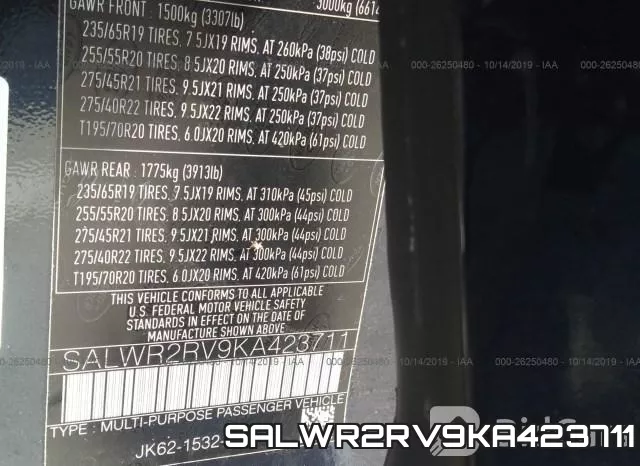 SALWR2RV9KA423711