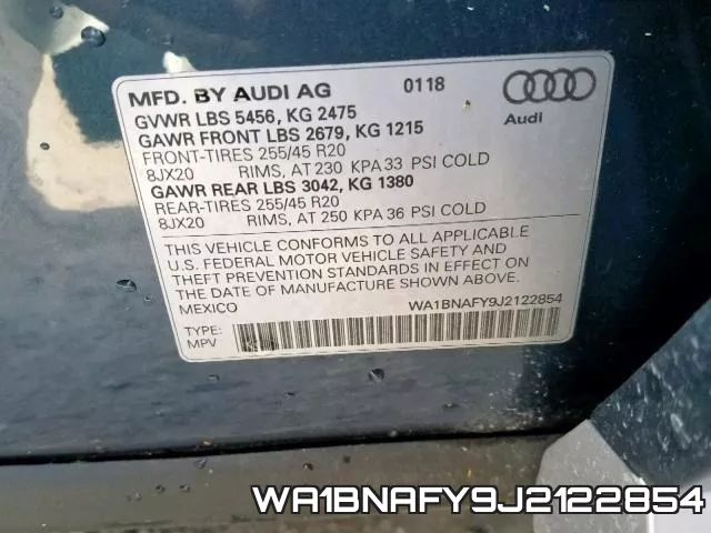 WA1BNAFY9J2122854