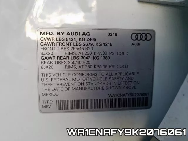 WA1CNAFY9K2076061