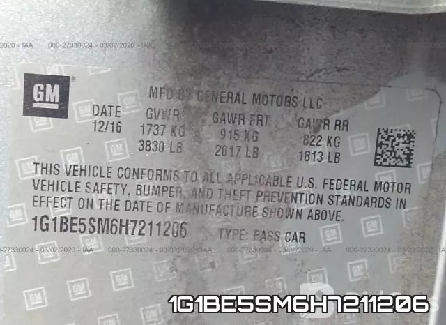 1G1BE5SM6H7211206
