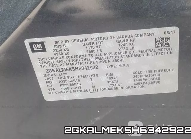 2GKALMEK5H6342922
