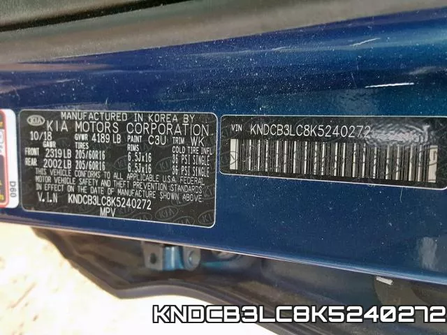 KNDCB3LC8K5240272