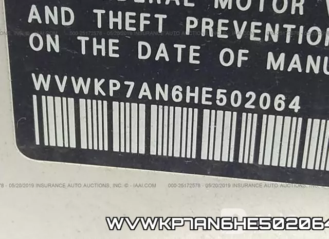 WVWKP7AN6HE502064