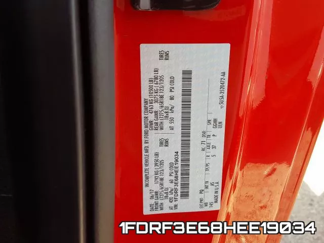 1FDRF3E68HEE19034