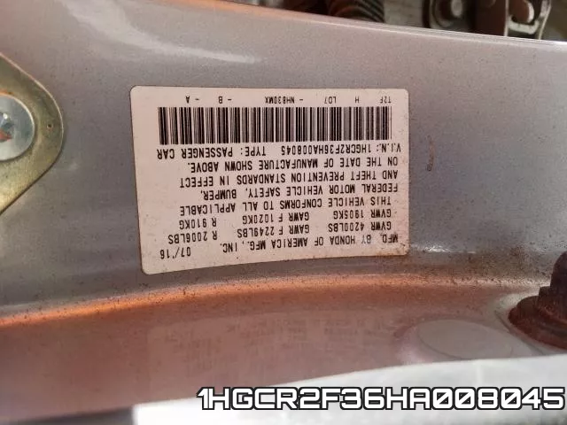 1HGCR2F36HA008045