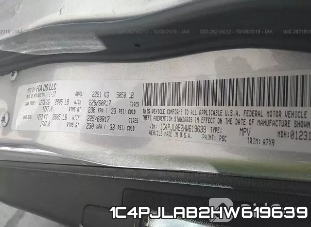 1C4PJLAB2HW619639