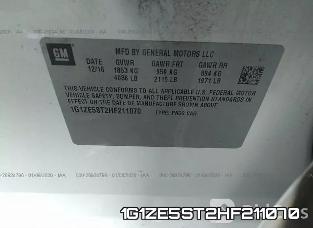 1G1ZE5ST2HF211070