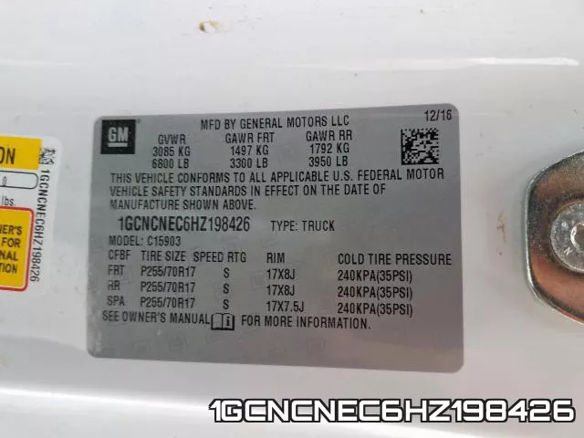 1GCNCNEC6HZ198426