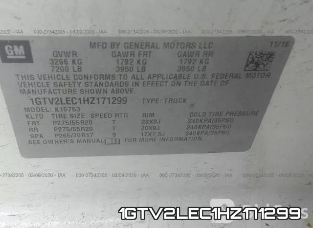 1GTV2LEC1HZ171299