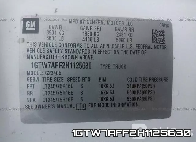 1GTW7AFF2H1125630