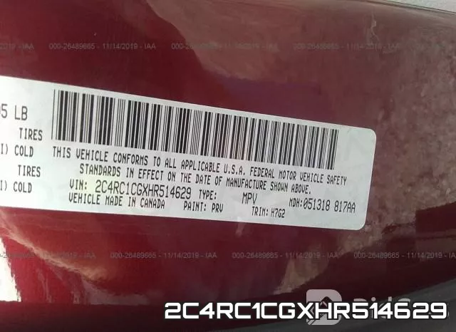 2C4RC1CGXHR514629