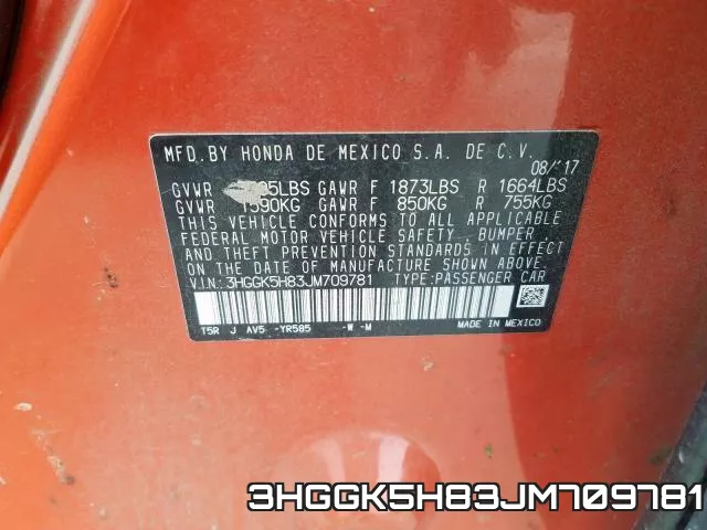 3HGGK5H83JM709781