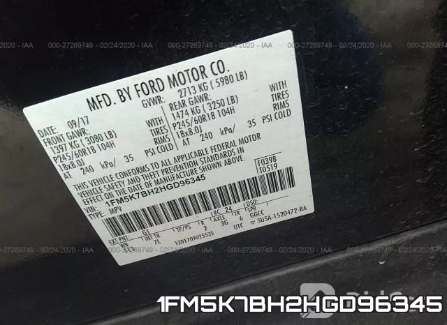 1FM5K7BH2HGD96345