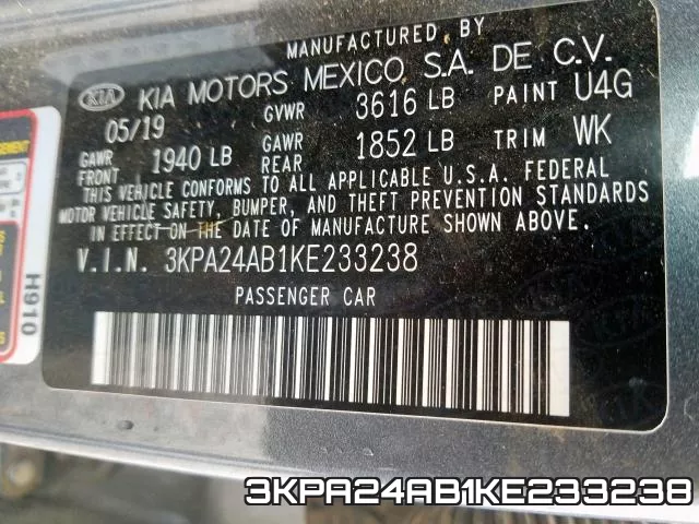 3KPA24AB1KE233238