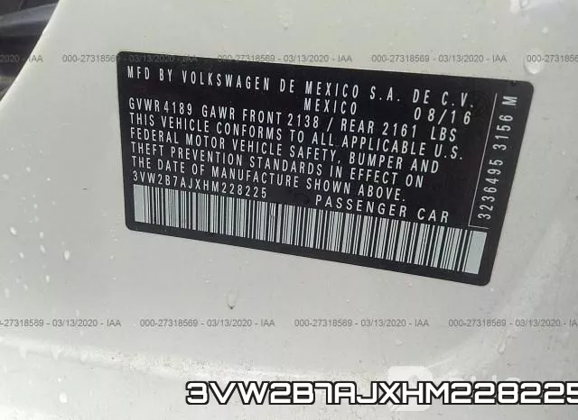3VW2B7AJXHM228225